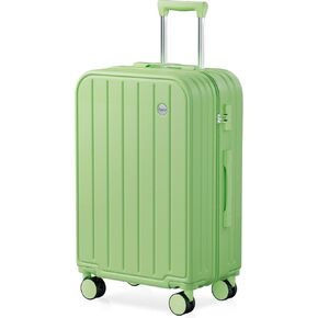 AnyZip Carry On Luggage 22x14x9 حقيبة خفيفة الوزن معتمدة من شركة الطيران TSA Lock، 20 بوصة PC ABS هارد شل الأمتعة مع عجلات للنساء والأطفال (وردي) in Kuwait