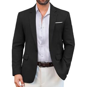 Vssjavun Blazer for Men Casual Suit Jackets Lightweight Sport Coat One Button Slim Fit Suits in Kuwait