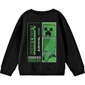 سترة Minecraft Creeper Survival Mode للشباب ذات رقبة دائرية وأكمام طويلة in Kuwait