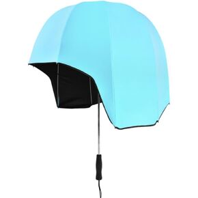 Children Adult Helmet Umbrella, Cute Sunshade Umbrella, Sunny and Rainy Umbrella for Family Outdoor Activities,C in Saudi Arabia