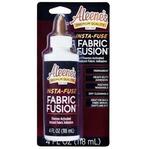 Aleene's Fabric Fusion Insta-Fuse, Thermo-Activated Instant Dry Time, Ideal for Quick Fashion Fixes, 2 oz in Kuwait