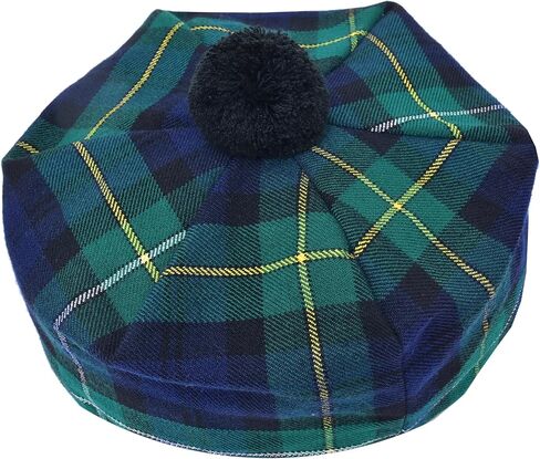 Scottish Tartan Tam O’ Shanter Hat – Unisex Adjustable Acrylic Wool Highland Cap with Pom Kilt Outfit & Casual Wear Bonnet in Saudi Arabia