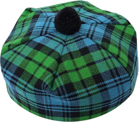 Scottish Tartan Tam O’ Shanter Hat – Unisex Adjustable Acrylic Wool Highland Cap with Pom Kilt Outfit & Casual Wear Bonnet in Saudi Arabia