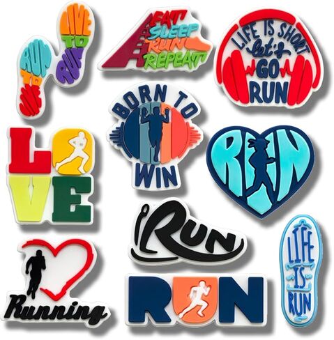 16Pcs Running Shoe Charms for Clog Decoration Cute Running Shoes Charm for Boy Girls Adults Teen, PVC Sports Shoe Charm Accessories Decoration Gifts in Saudi Arabia