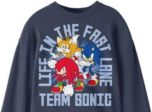 قمصان Sonic The Hedgehog Life in The Fast Lane Character Art للأولاد مكونة من 3 قطع بياقة دائرية وأكمام طويلة in Kuwait