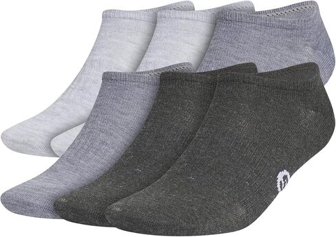 adidas Men's Superlite Classic No Show Socks Low-Profile fit, Arch-Compression and Lightweight Breathable Construction (6-Pair), White/Black/Onix Grey, Large in Saudi Arabia