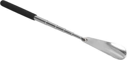 Adjustable Telescopic Shoe Horn, Stainless Steel Long Handle Shoehorn with Easy Grip Handles, Curved Design for Comfort, Small Size for Storage, for Elderly, Pregnant Women in Saudi Arabia