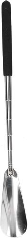 Adjustable Telescopic Shoe Horn, Stainless Steel Long Handle Shoehorn with Easy Grip Handles, Curved Design for Comfort, Small Size for Storage, for Elderly, Pregnant Women in Saudi Arabia