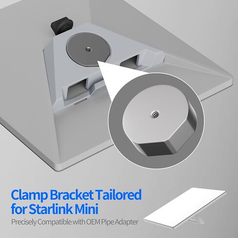Starlink Gen 3 Mount, All in One Wall Mount for Starlink Standard Router and Power Supply, Space-Saving Metal Mounting Kit for Starlink V3 & Gen 3 Standard Router in Saudi Arabia