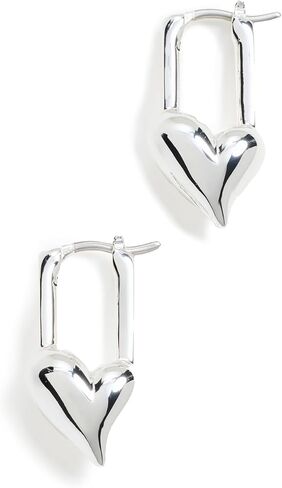 JENNY BIRD Women's Padlock Heart Huggies in Saudi Arabia