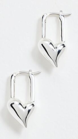 JENNY BIRD Women's Padlock Heart Huggies in Saudi Arabia