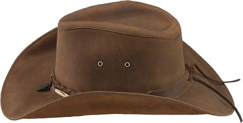 Bullhide Men's Briscoe Durable Leather Western Cowboy Hat 3 3/8" Brim in Saudi Arabia
