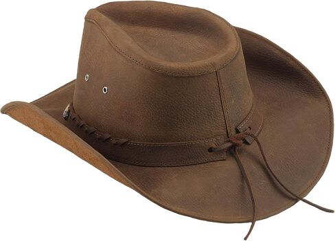 Bullhide Men's Briscoe Durable Leather Western Cowboy Hat 3 3/8" Brim in Saudi Arabia