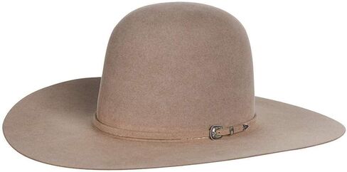 Natural 100X Self Band 4 1/2" Brim Open Crown Felt Cowboy Hat in Saudi Arabia