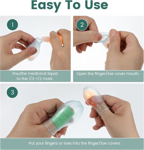 6 Pcs Waterproof Toe & Finger Cover Toe Waterproof Soaking Sleeve Set Reusable Silicone Nail Protector for Bathing Swimming Nursing Fingernails Bath Pedicures Manicures Nail Care in Saudi Arabia