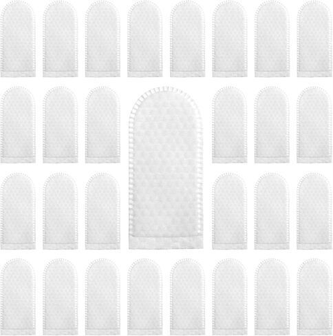 100Pcs Breathable Cotton Finger Cots, Disposable Cloth Finger Covers, Wear Resistant Finger Protector for Men Women Work Nail Cleaning Injured Fingers Dogs Cats Ear Cleaning in Saudi Arabia