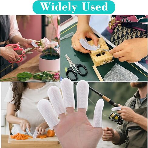 100Pcs Breathable Cotton Finger Cots, Disposable Cloth Finger Covers, Wear Resistant Finger Protector for Men Women Work Nail Cleaning Injured Fingers Dogs Cats Ear Cleaning in Saudi Arabia