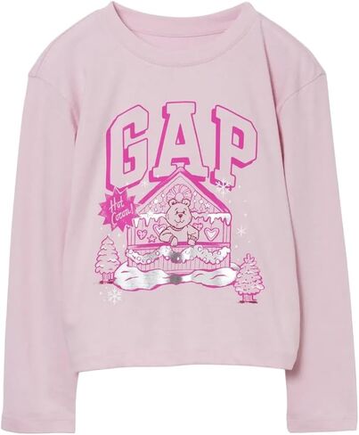 Gap Girls 'Girls Long Sleeve Logo T-Shirt T-Shirt in Kuwait