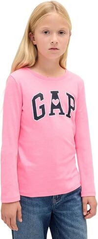 Gap Girls 'Girls Long Sleeve Logo T-Shirt T-Shirt in Kuwait