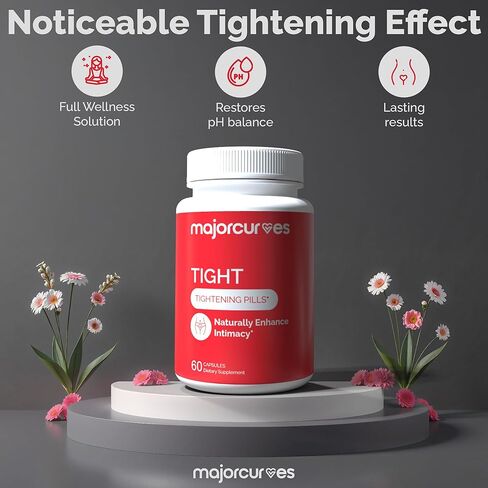 Vaginal Tightening Pills – Feminine Support Supplement for Tone, Moisture & Intimate Wellness – V Rejuvenation & Odor Control with Herbal Extracts – Made in USA in Saudi Arabia