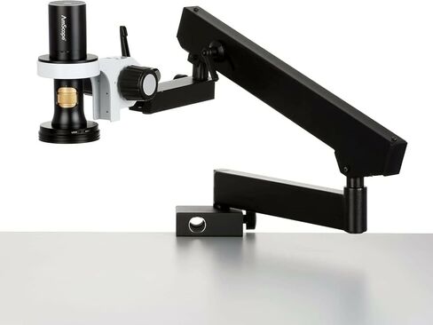 AmScope - 1080p HDMI All-in-One Digital Microscope with Zoom Optics on Double-Arm Boom-Stand - DM756H2D-DAB in Saudi Arabia