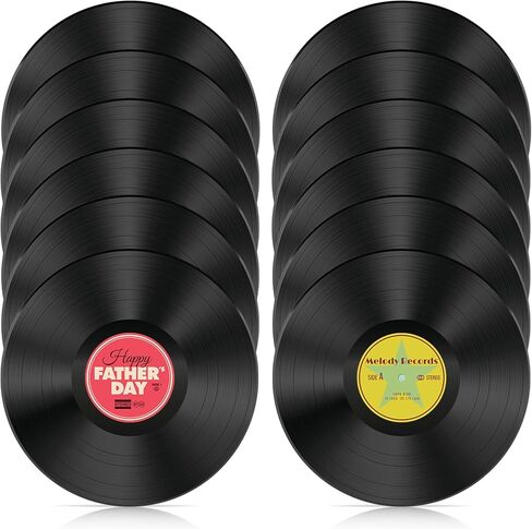 6PCS Real Vinyl Records, Lot of 7" Vinyl Records for Crafts & Decoration, Vintage Wall Aesthetic, 70s 80s 90s Rock & Roll Music Party Decor in Kuwait