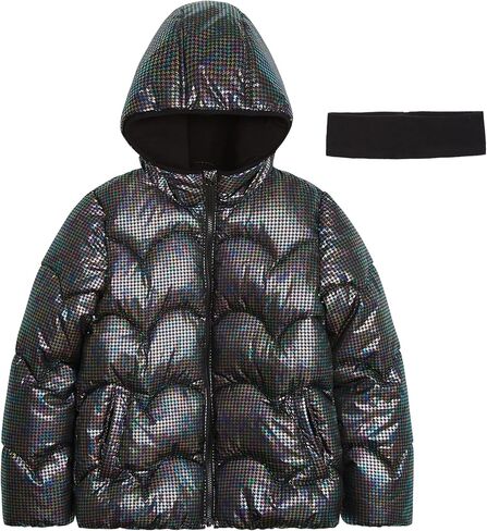 Girls' Shimmer Puffer Jacket Winter Coat in Saudi Arabia