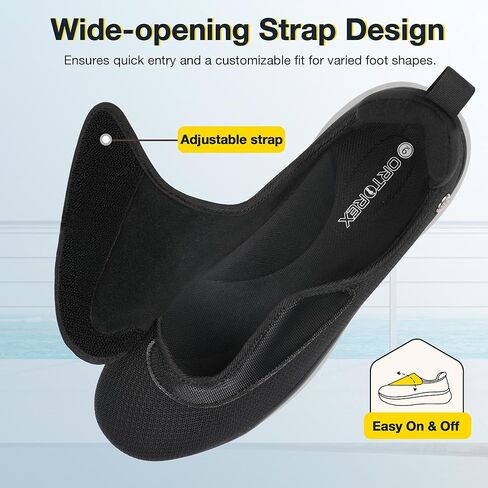 ORTOREX Men Orthopedic Diabetic Walking Sneakers Edema Shoes for Swollen Feet in Saudi Arabia