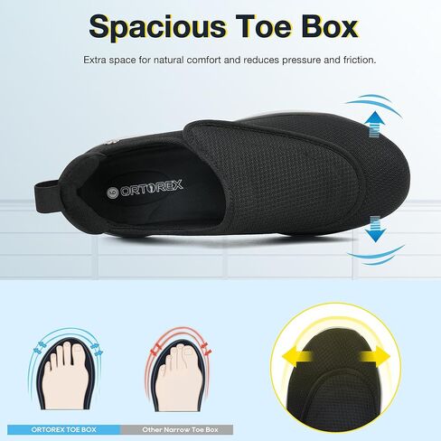 ORTOREX Men Orthopedic Diabetic Walking Sneakers Edema Shoes for Swollen Feet in Saudi Arabia