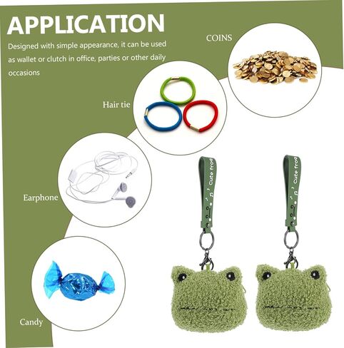 2 Pcs Cartoon Frogs Coin Purse Adorable Mini Wallet for Cute Money Storage Bags for Coins Earphones and Items present for Boys in Saudi Arabia