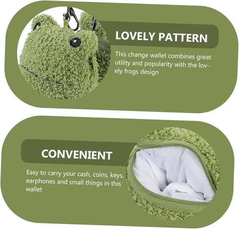 2 Pcs Cartoon Frogs Coin Purse Adorable Mini Wallet for Cute Money Storage Bags for Coins Earphones and Items present for Boys in Saudi Arabia