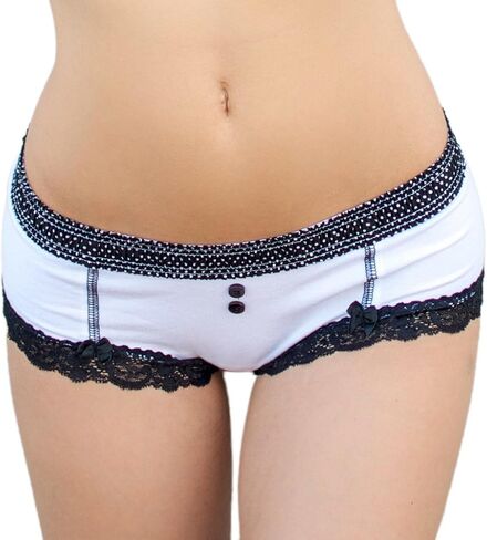 ملابس داخلية نسائية قطنية قصيرة من Foxers Cheeky سراويل داخلية قصيرة لطيفة | XS-XXL in Kuwait