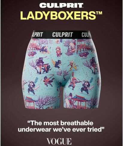 ملابس داخلية Culprit LadyBoxers ملابس داخلية نسائية من Micromodal، تغطية كاملة ناعمة مسامية وغير قابلة للركوب، درزة داخلية 5 بوصات in Kuwait