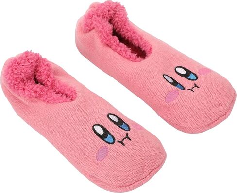 Bioworld Kirby Character Face & Candies Women’s Pink Indoor Slipper Socks in Saudi Arabia