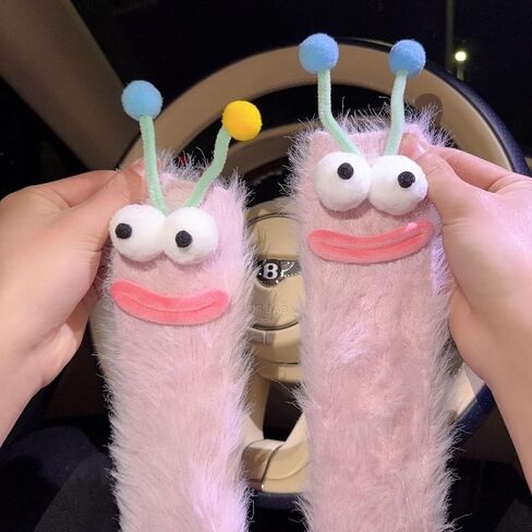 Crazy Funny Fuzzy Silly Socks for Women Fluffy Slipper Novelty Fun Socks Cute Cozy Soft Animal Sock Autumn Winter Floor in Saudi Arabia