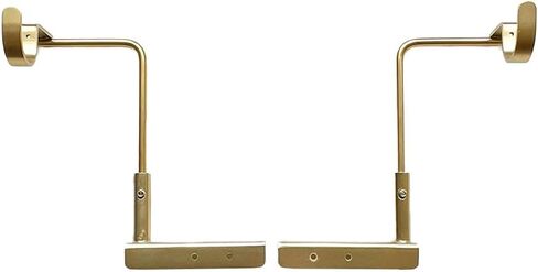 LEVELette Adjustable Curtain Rod Bracket: Hang Your Curtains with Ease. Two Piece Curtain Rod Bracket mounts to Your Wood Window Trim. Pair of Brackets. (Oil Rubbed Bronze) in Saudi Arabia
