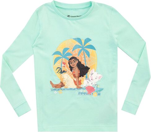 Disney Girls Moana Pajamas Multicolored Size 4 in Saudi Arabia