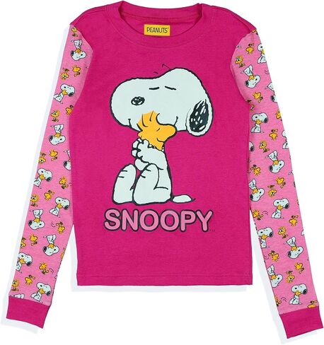 INTIMO Peanuts Pajamas Toddler Girls' Snoopy and Woodstock Tight Fit Sleep Set in Saudi Arabia