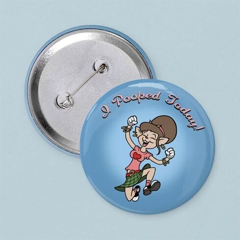 CafePress I Pooped Today F 2.25 زر 2.25 بوصة زر Pinback مستدير in Kuwait