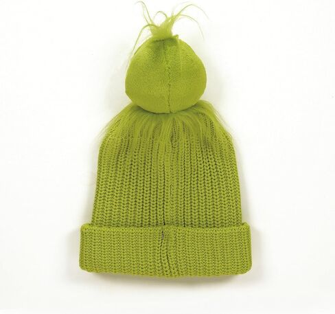 Department 56 Dr. Seuss Grinch Smirking Pom Beanie Hat, Green in Saudi Arabia