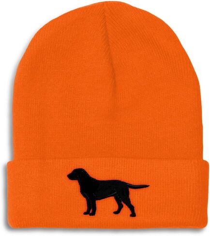 Speedy Pros Beanies for Men Black Labrador Retriever Lab Embroidery Skull Cap Winter Hats for Women Acrylic One Size in Saudi Arabia