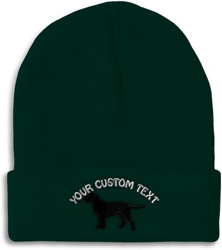 Speedy Pros Beanies for Men Black Labrador Retriever Lab Embroidery Skull Cap Winter Hats for Women Acrylic One Size in Saudi Arabia