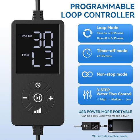 آلة العلاج البارد مع مؤقت قابل للبرمجة، محمولة تعمل بالطاقة USB، مضخة قوية جديدة 2025، لاستبدال الركبة، وتخفيف الألم، والإصابات الرياضية، وضغط على شكل ضمادة الآس، وسادة للكتف والورك والكاحل in Saudi Arabia