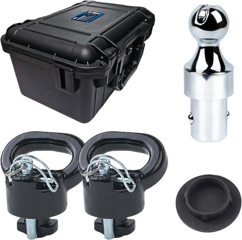 60692, Upgraded 38k 2-5/16 in Hitch Ball Puck System Gooseneck Hitch Kit with Case for Ford F250/F350/F450, Chevrolet Silverado 2500/3500 HD, GMC Sierra 2500/3500 HD Nissan Titan XD in Kuwait