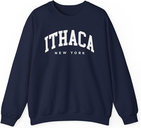 Ithaca New York Adult Unisex Crewneck Sweatshirt in Saudi Arabia