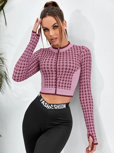 Long Sleeve Yoga T Shirt Top Crop Tops for Women Workout Sun Shirt for Outdoor Gym Hiking in Saudi Arabia