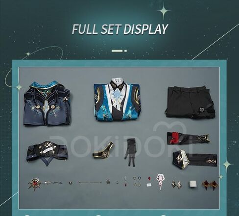 أزياء كيرا كيرا أناكسا التأثيرية Doki-SR مجموعة كاملة من لعبة هونكاي: ستار رايل أناكسا أزياء الهالوين للنساء in Kuwait