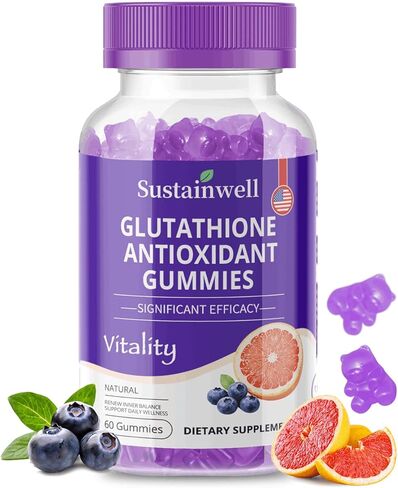 مكمل الجلوتاثيون الشحمي، 500 مجم في كل جرعة، الجلوتاثيون النقي L، مركب الفوسفوليبيد، مضاد أكسدة عالي الامتصاص لمقاومة الشيخوخة وإزالة السموم من البشرة، 60 علكة نباتية غير معدلة وراثيًا in Kuwait