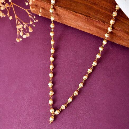 LOVENSPIRE Tulsi Mala Necklace 4.8mm Holy Basil Beads Tibetan Buddhist Rosary Tulsi Neck Mala with Gold Caps for Pooja Meditation Yoga Hare Rama Hare Krishna Prayer Beads in Saudi Arabia