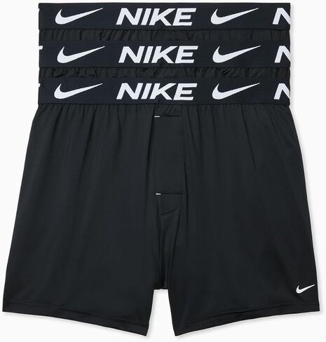 ملابس داخلية بوكسر أساسية من نسيج محبوك قابل للتمدد من Nike للرجال (3 عبوات) in Saudi Arabia